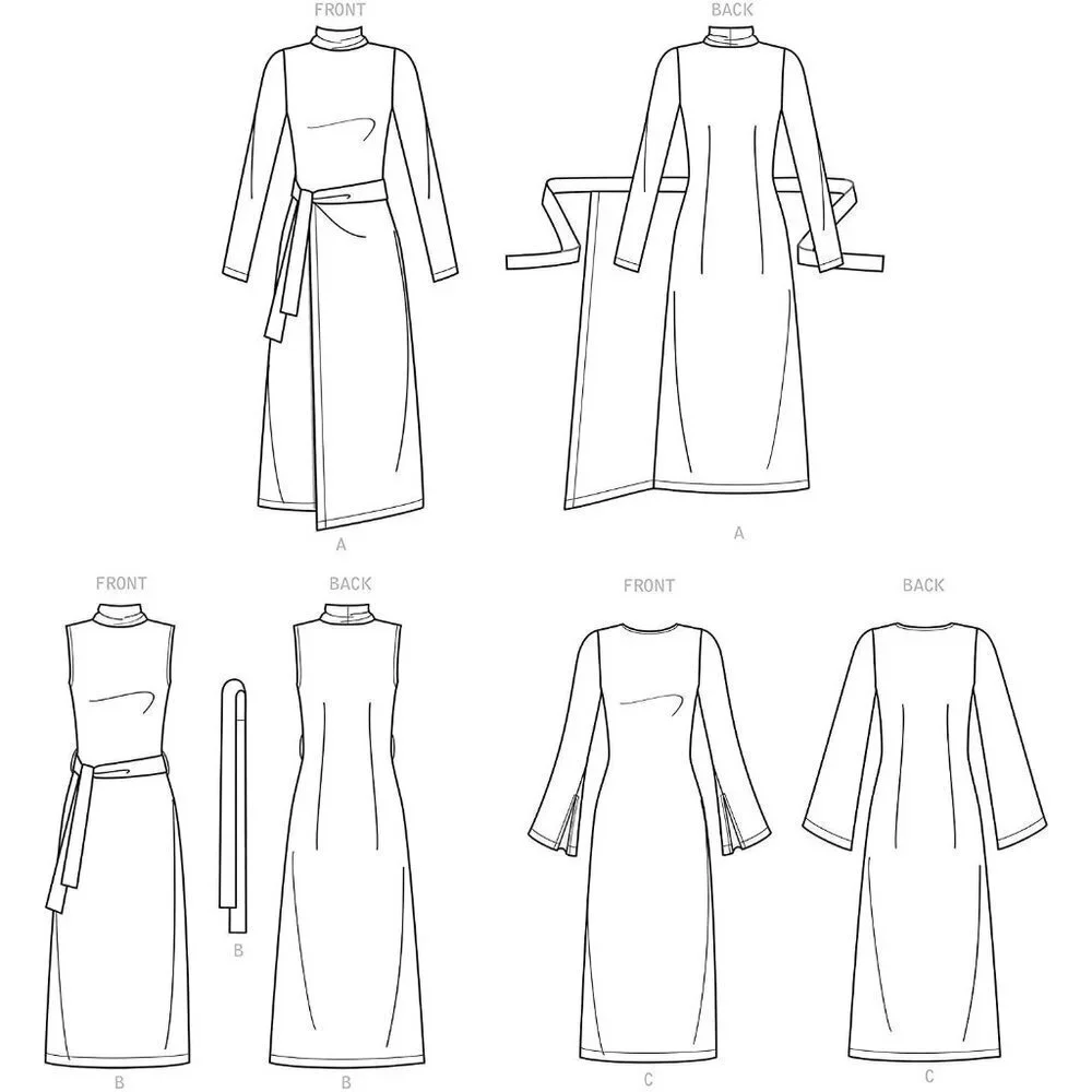 Simplicity Sewing Pattern 9175 10742 Wrap‎ Dress Size 14-22